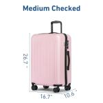 KYME Pink Hardshell Suitcase Set with Wheels