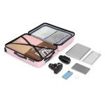 KYME Pink Hardshell Suitcase Set with Wheels
