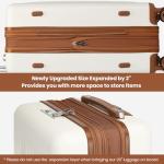 Kono 3-Piece Expandable Carry-On Luggage Set