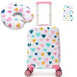 Kid's 2-Piece Hardside Luggage Set with Pillow