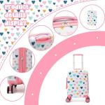 Kid's 2-Piece Hardside Luggage Set with Pillow