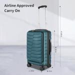 WireHot 20" Expandable Airline Approved Carry-On Luggage