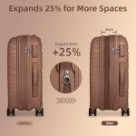 LARVENDER 20-Inch Airline Approved Carry-On Suitcase