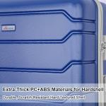 Romswi 3-Piece Lightweight Carry-On Luggage Set