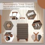 Hulsin 20-Inch Hardside Carry-On Luggage with Spinner Wheels