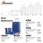 Romswi 3-Piece Lightweight Carry-On Luggage Set