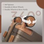 Hulsin 20-Inch Hardside Carry-On Luggage with Spinner Wheels