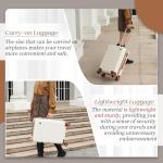 Hulsin 20-Inch Hardside Carry-On Luggage with Spinner Wheels