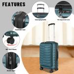 WireHot 20" Expandable Airline Approved Carry-On Luggage
