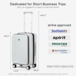 Hanke 20" Expandable Carry On Luggage - Aviation Chic