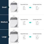 NICOSHOW Suitcase Compression Packing Cubes, 6-Piece Organizer