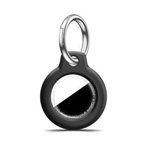 Black MOLOSLEEVE Airtag Holder with Keychain