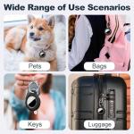 Black MOLOSLEEVE Airtag Holder with Keychain