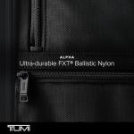 TUMI Alpha Expandable Laptop Briefcase - Black Leather