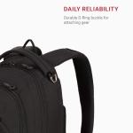 SwissGear 1186 Bungee Backpack, Black, 17-Inch