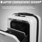 UrbanExplorer 20" Carry-On Luggage with USB Port