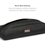 TUMI Alpha Electronic Cord Pouch - Black Aviation Organizer