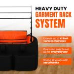 Portable Rolling Dance Bag with Garment Rack, 28
