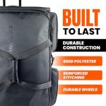 Portable Rolling Dance Bag with Garment Rack, 28