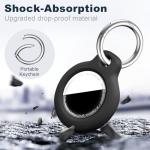 Black MOLOSLEEVE Airtag Holder with Keychain