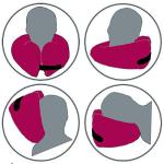 SANDINI TravelFix Premium Neck Pillow with Transport Bag