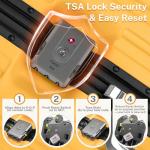 Krute 24-Inch Lightweight Hardshell Suitcase - Yellow