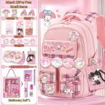Vivixilan Kawaii Anime Cartoon Backpack with 18Pcs Accessories