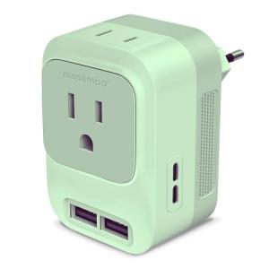 European Universal Travel Plug Adapter for Aviation Use