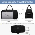 Women's Rolling Travel Duffle - Black Navigator