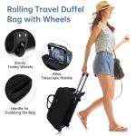 Women's Rolling Travel Duffle - Black Navigator