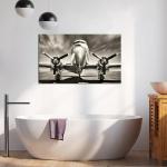 Vintage Aircraft Wall Art - Large Turbine Fighter