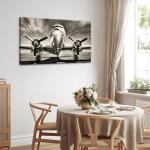 Vintage Aircraft Wall Art - Large Turbine Fighter