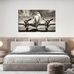 Vintage Aircraft Wall Art - Large Turbine Fighter