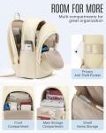 Women's Lightweight Flight Laptop Backpack: 15.6" Anti-Theft, USB