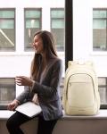Women's Lightweight Flight Laptop Backpack: 15.6" Anti-Theft, USB