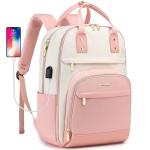 Aviation-inspired Pink Backpack: Laptop Bookbag for Women