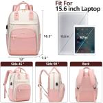 Aviation-inspired Pink Backpack: Laptop Bookbag for Women