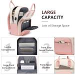 Aviation-inspired Pink Backpack: Laptop Bookbag for Women