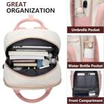Aviation-inspired Pink Backpack: Laptop Bookbag for Women