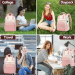 Aviation-inspired Pink Backpack: Laptop Bookbag for Women