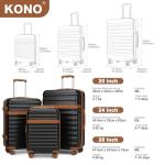 Kono Expandable 28-Inch Hardside Checked Luggage