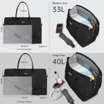 ETRONIK Aviation Weekender Bag for Women, Black