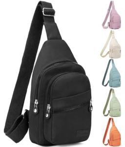 Aviation Crossbody Bag for Women - Black