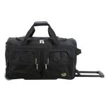 Black Rockland Rolling Duffel Bag - 22 inches