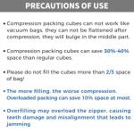 Compression Packing Cubes for Travel - Black