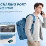 Aviation-friendly Waterproof Travel Backpack with Laptop Compartment