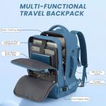 Aviation-friendly Waterproof Travel Backpack with Laptop Compartment