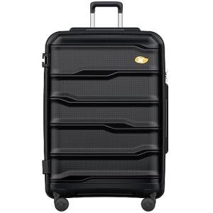 28" Spinner Wheels Suitcase, Lightweight PP with TSA Lock
