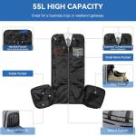 Aviation Travel Bag with Convertible Suit Compartment