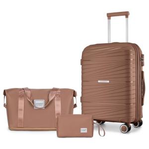 LARVENDER 20-Inch Airline Approved Carry-On Suitcase